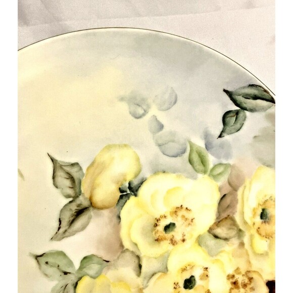 Antique 1860's Plate, Fischer & Mieg Pirkenhammer Bohemia, Hand-Painted, EUC - Picture 4 of 7